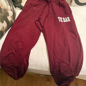 The Bar Burgundy Joggers